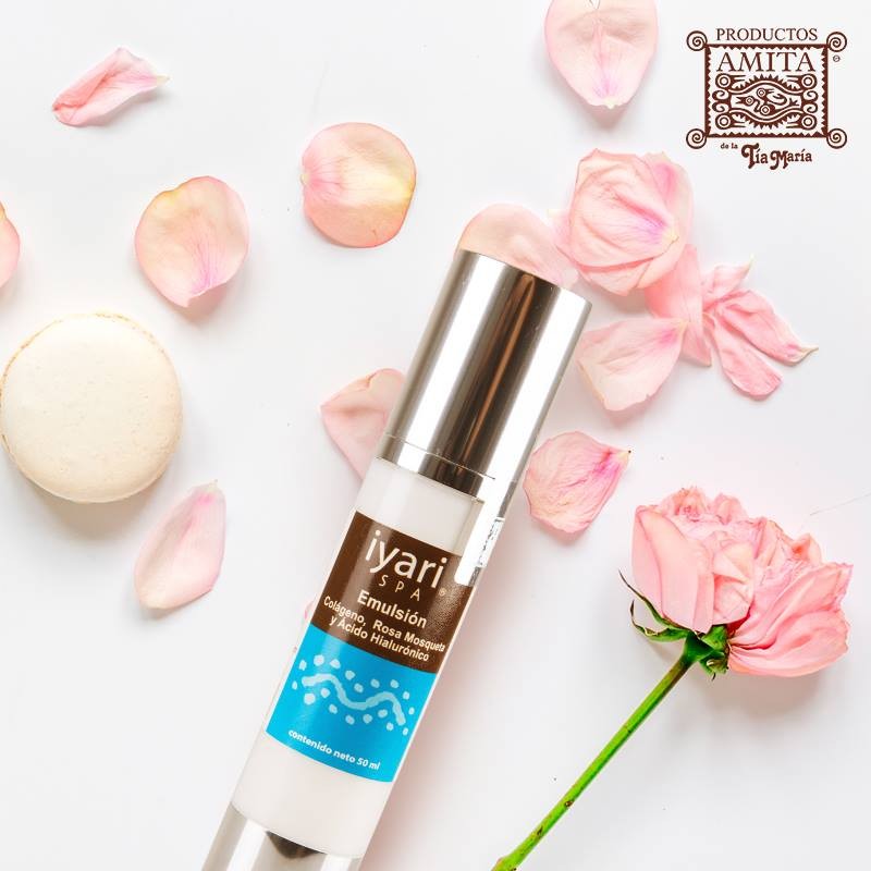 Emulsión de Rosa mosqueta ,Ácido Hialurónico y Colágeno