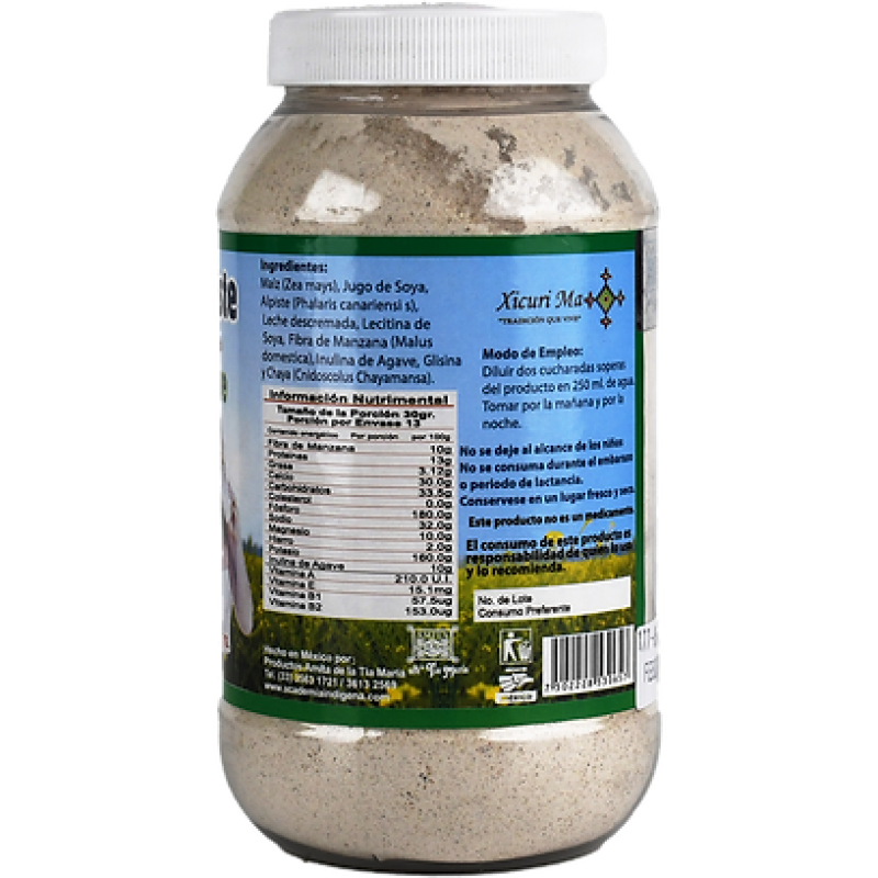 Leche de alpiste con inulina de Agave, Glicina y fibra de manzana